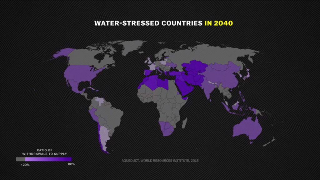 Países que tendrán problemas de agua para el 2040